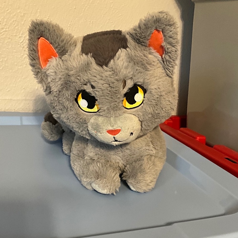 Warrior Cats Graystripe Plush 14in Gray Stuffed Animal Official Bonkers Toy Co